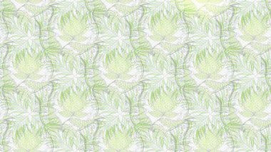 Çiçek izi. Tarafsız, gri ve bej renkli çiçekler suluboya tarzında. Suluboya çizim deseni.