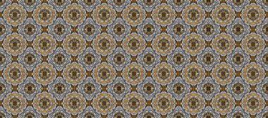 Beyaz ve siyah renklerde altın elementlerle kusursuz desen. Klasik klasik klasik arka plan. Raster illüstrasyonu. Kusursuz klasik raster altın desenli. Geleneksel oryantasyon süsü.