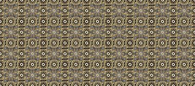 Klasik raster sarısı, kusursuz desen. Çiçek süsü kumaş deseni, cam, çiçek desenli metal kahverengi, bej ve gri renklerde altın elementler..