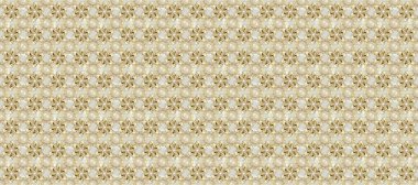 Doğulu stil, altın elementlerle bej, nötr ve gri renklerde altın desenli arabesk yapar. Kusursuz kıvırcık saçlar. Raster altın desen.