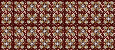 Kusursuz klasik raster altın desenli. Geleneksel oryantasyon süsü. Kahverengi, gri ve kırmızı renklerde altın desenli altın elementler. Klasik vintage arkaplan.