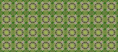 Altın desenli yeşil, gri ve nötr renklerde altın elementler. Kusursuz klasik altın desen. Raster geleneksel oryantasyon süsü.