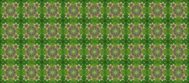 Kusursuz klasik raster altın desenli. Klasik klasik klasik arka plan. Raster illüstrasyonu. Yeşil, gri ve nötr renklerde altın elementlerle kusursuz desen. Geleneksel oryantasyon süsü.