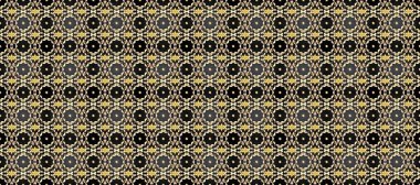 Gri, bej ve kahverengi renklerde pürüzsüz desen. Raster altın pürüzsüz desen. Kusursuz altın desenli bukleler. Doğu tarzında altın elementler arabesk.