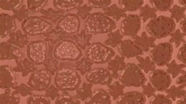 Renkli unsurlarla hareketli arka plan görüntüleri. Çiçekler. Eski model. Bayrak tarzı. Video kaydı. Şablon. Döngü. Kusursuz..