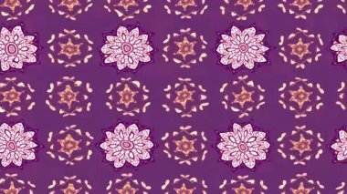 Renkli unsurlarla hareketli arka plan görüntüleri. Çiçekler. Eski model. Bayrak tarzı. Video kaydı. Şablon. Döngü. Kusursuz..