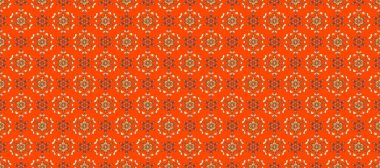 Kusursuz klasik raster altın desenli. Altın desenli turuncu, kahverengi ve bej renklerde altın elementler. Geleneksel oryantasyon süsü. Klasik vintage arkaplan.