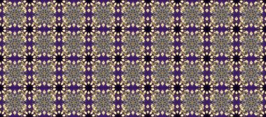 Kusursuz klasik altın desen. Altın desenli gri, mor ve bej renklerde altın elementler. Raster geleneksel oryantasyon süsü.