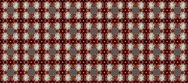 Kusursuz klasik raster grisi, kahverengi, kırmızı ve altın desenli. Klasik klasik klasik arka plan. Geleneksel oryantasyon süsü.