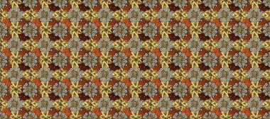 Soyut arkaplan. Oriental raster klasik kahverengi, sarı ve altın desenli.