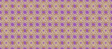 Doğu tarzı arabesk. Kusursuz altın desenli bukleler. Tarafsız, mor ve bej rengi, altın elementlerle. Raster altın desen. Raster illüstrasyonu.