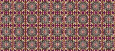 Kahverengi, mor ve gri renklerde altın elementlerle kusursuz klasik desen. Kahverengi, mor ve gri renklerde altın rengi, pürüzsüz desenler. Noel, kar tanesi, yeni yıl.