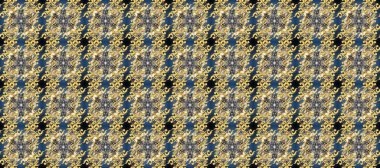 Soyut duvar kâğıdı, ambalaj dekorasyonu. Altın kar taneleri basit, pürüzsüz desen. Kış sembolü, Mutlu Noeller, Mutlu yıllar 2019. Raster altın desenli gri, mavi ve sarı renkler