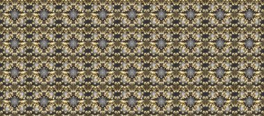 2019 Noel 'i, kar tanesi, yeni yıl. Kahverengi, bej ve gri renklerde altın elementlerle klasik, pürüzsüz desen.