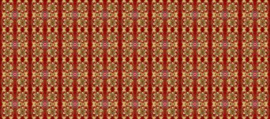 Sembol bayramı, yeni yıl kutlamaları, altın desenler. Kırmızı, kahverengi ve bej renklerde altın kar taneleri. Noel altın kar tanesi kusursuz desen. Kış kar dokusu duvar kağıdı.