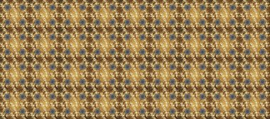 Kahverengi, bej ve nötr renklerde altın tekrarlayan elementlerle soyut arkaplan. Kusursuz oryantal klasik altın desen.