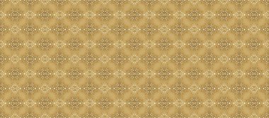 Raster illüstrasyonu. Klasik çiçek dokusu. Bej, nötr ve sarı renklerde Kraliyet retro 'su. Kusursuz desenli altın elementler. Altın şablon. Kart, duvar kağıdı, ambalaj, tekstil için klasik tasarım.