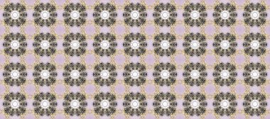 Altın antika ortaçağ dekoratifi, yapraklar ve altın desenli süslemelerle renksiz, gri ve bej renklerde raster desenli. Kusursuz kraliyet lüksü, altın barok kumaş rengi..