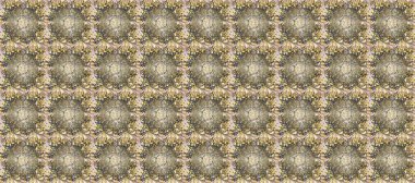 Kusursuz klasik raster altın desenli. Bej, gri ve nötr renklerde altın elementlerle kusursuz desen. Geleneksel oryantasyon süsü. Raster illüstrasyonu. Klasik vintage arkaplan.