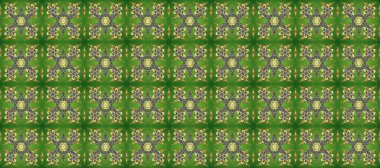 Doğu tarzı arabesk tarzında altın elementler. Yeşil, gri ve bej renklerde pürüzsüz desen. Kusursuz altın desenli bukleler. Raster altın pürüzsüz desen.