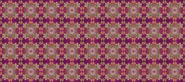 Mor, kahverengi ve bej renklerinde altın elementlerle geleneksel altın sarısı desen. Barok tarzında kusursuz bir doğulu süsü..