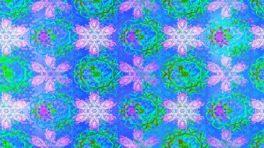 Güzel, parlak, pürüzsüz kumaş, tuval. Desen, çizim, çiçek sınırı. Eski moda arka plan. Kıvırcık, parlak örgü. Raster illüstrasyonu. Çiçeklerin çelengi.