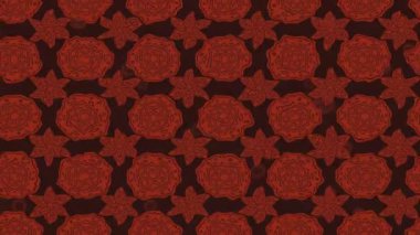 Renkli unsurlarla hareketli arka plan görüntüleri. Çiçekler. Eski model. Bayrak tarzı. Video kaydı. Şablon. Döngü. Kusursuz..