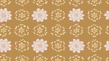 Renkli unsurlarla hareketli arka plan görüntüleri. Çiçekler. Eski model. Bayrak tarzı. Video kaydı. Şablon. Döngü. Kusursuz..