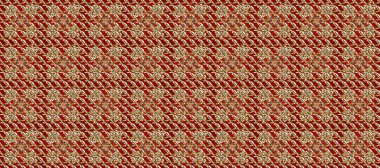 Kış kar dokusu duvar kağıdı. Kırmızı, kahverengi ve bej renklerde altın kar taneleri. Sembol bayramı, yeni yıl kutlamaları, altın desenler. Noel altın kar taneleri kusursuz desen.