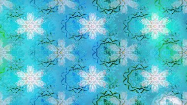 Düz Çiçek Elementleri Tasarımı. Raster illüstrasyonu. Renkli Bahar Teması eskiz kalıbı. Güzel kumaş deseni. Zentangle soyut çiçekleri. Çiçek tozu..