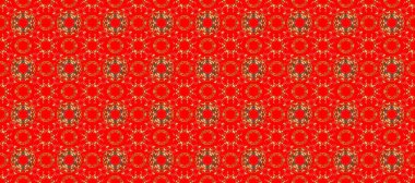 Doğu tarzında klasik tasarım öğesi. Duvar kâğıdı için altın süslü bir illüstrasyon. Geleneksel Arap dekoru kahverengi, kırmızı renkler. Süslü dantel iz sürücü. Çiçekli süslemeli, pürüzsüz bir desen..