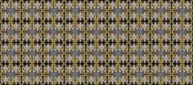 Altın desenli gri, kahverengi ve altın elementli nötr renkler. Düz elle çizilmiş klasik koleksiyon. Raster altın pürüzsüz desen. Arkaplan, kumaş, altın duvar kağıdı.