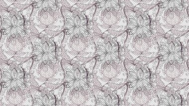 Suluboya çiçekli çiçek deseni. Raster illüstrasyonu. Gri, nötr ve beyaz renklerde güzel tekstil.