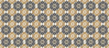 Tarafsız, gri ve altın desenli. Tekrarlayan elementlerle kusursuz soyut arkaplan. Zarif raster klasik desen.