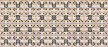 Klasik oryantal desen gri, nötr ve bej renklerden üstündür. Damask pürüzsüz süsü. Geleneksel raster ve altın desen.