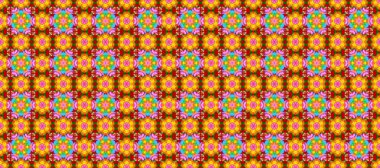 Kabile sanatı boho baskısı, klasik çiçek arkaplanı. Arkaplan dokusu, duvar kağıdı, çiçek teması turuncu, sarı ve kırmızı renkler. Soyut etnik raster pürüzsüz desen.