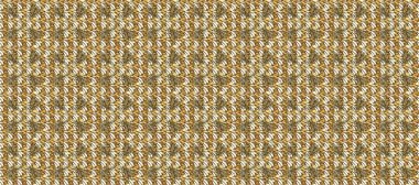 Raster altın desen. Kusursuz altın desenli bukleler. Kahverengi, bej ve altın elementli nötr renkler. Doğu tarzı arabesk. Raster illüstrasyonu.