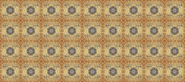 2019 Noel 'i, kar tanesi, yeni yıl. Altın elementli bej, kahverengi ve nötr renklerde klasik dikişsiz desen.