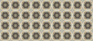 Noel, kar tanesi, yeni yıl 2019. Gri, nötr ve bej renklerde, altın elementlerle kusursuz klasik desen.