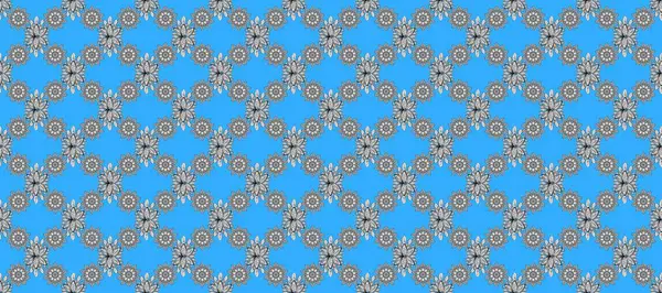 Hediye ambalaj kağıdı, tebrik kartları, posterler ve pankart tasarımı. Raster düz çiçekleri pürüzsüz desen. Çiçekler mavi, gri ve nötr renklerde.