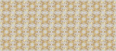 Gri, bej ve altın elementli nötr renkler. Kusursuz altın desenli bukleler. Doğu tarzı arabesk. Raster altın desen. Raster illüstrasyonu.