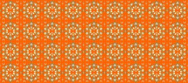 Kusursuz kıvırcık saçlar. Raster altın desen. Doğulu stil, altın elementlerle bej, kahverengi ve turuncu renklerde altın desenli arabesk yapar..