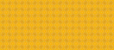 Altın rengi ve altın elementler üzerinde altın pürüzsüz desen. Raster illüstrasyonu. Tekrarlayan elementlerle soyut arkaplan oluşturun. Kusursuz, klasik altın desen..