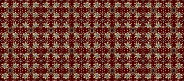 Süslü raster dekorasyonu. Lüks, kraliyet ve Viktorya dönemi konsepti. Kahverengi, kırmızı ve bej üzerine altın işlemeli klasik barok çiçekli desenler. Kahverengi, kırmızı ve bej renklerde altın element.