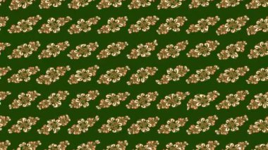 Renkli unsurlarla hareketli arka plan görüntüleri. Çiçekler. Eski model. Bayrak tarzı. Video kaydı. Şablon. Döngü. Kusursuz..