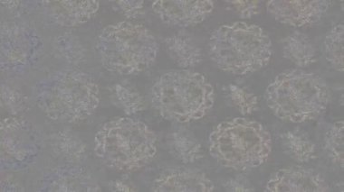 Renkli unsurlarla hareketli arka plan görüntüleri. Çiçekler. Eski model. Bayrak tarzı. Video kaydı. Şablon. Döngü. Kusursuz..