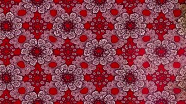 Renkli unsurlarla hareketli arka plan görüntüleri. Çiçekler. Eski model. Bayrak tarzı. Video kaydı. Şablon. Döngü. Kusursuz..