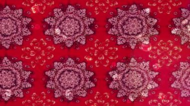 Renkli unsurlarla hareketli arka plan görüntüleri. Çiçekler. Eski model. Bayrak tarzı. Video kaydı. Şablon. Döngü. Kusursuz..