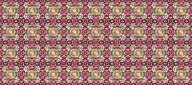 Kusursuz desenli altın elementler. Kart, duvar kağıdı, ambalaj ve tekstil için klasik tasarım. Klasik çiçek dokusu. Raster illüstrasyonu. Mor, bej ve kahverengi renklerin kraliyet retro 'su. Altın şablon.