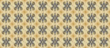 Geleneksel oryantasyon süsü. Kusursuz klasik bej, nötr, gri ve altın desenli. Klasik vintage arkaplan.